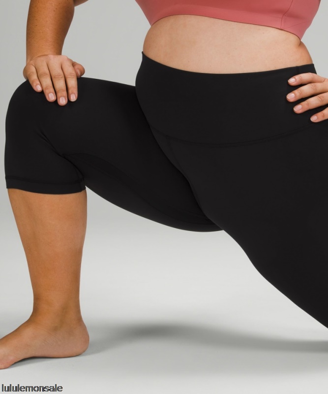 Lululemon Damen DELULU111 | Ausrichten Hochhaus Crop 17 Schwarz